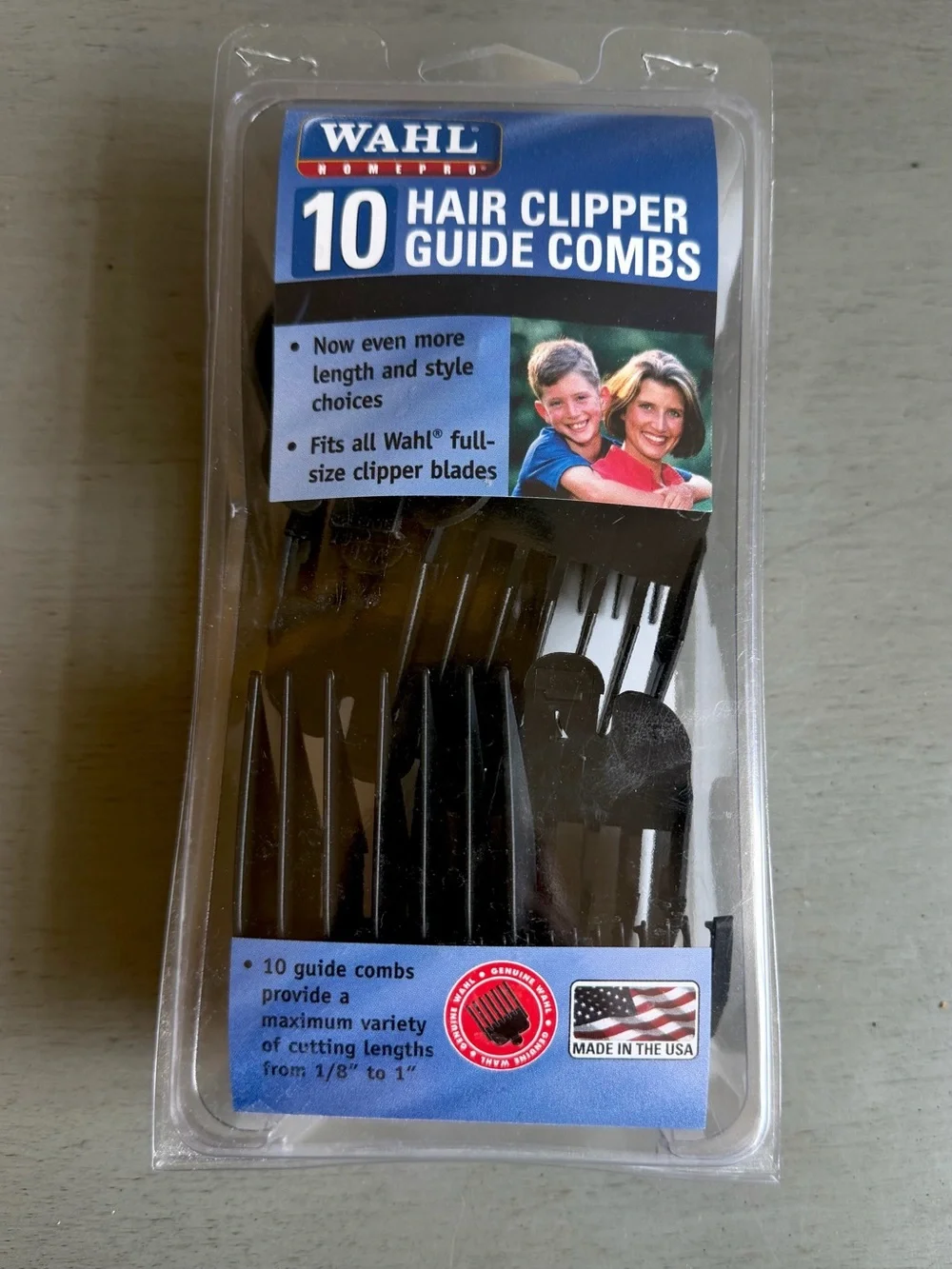 Wahl Hair Clipper Guide Comb Set of 10- 1/8